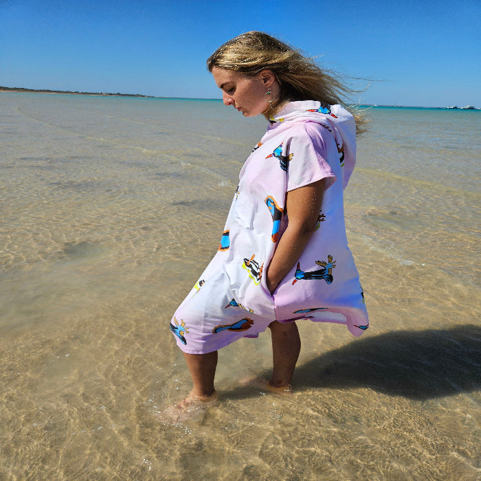 nudibranch hooded towel