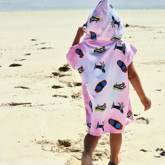 kids hooded beach towel