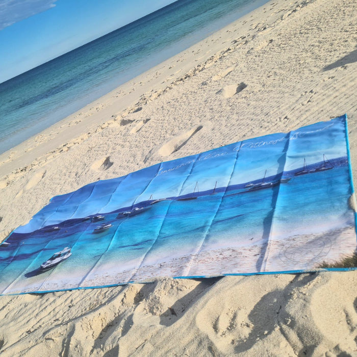 compact beach towel