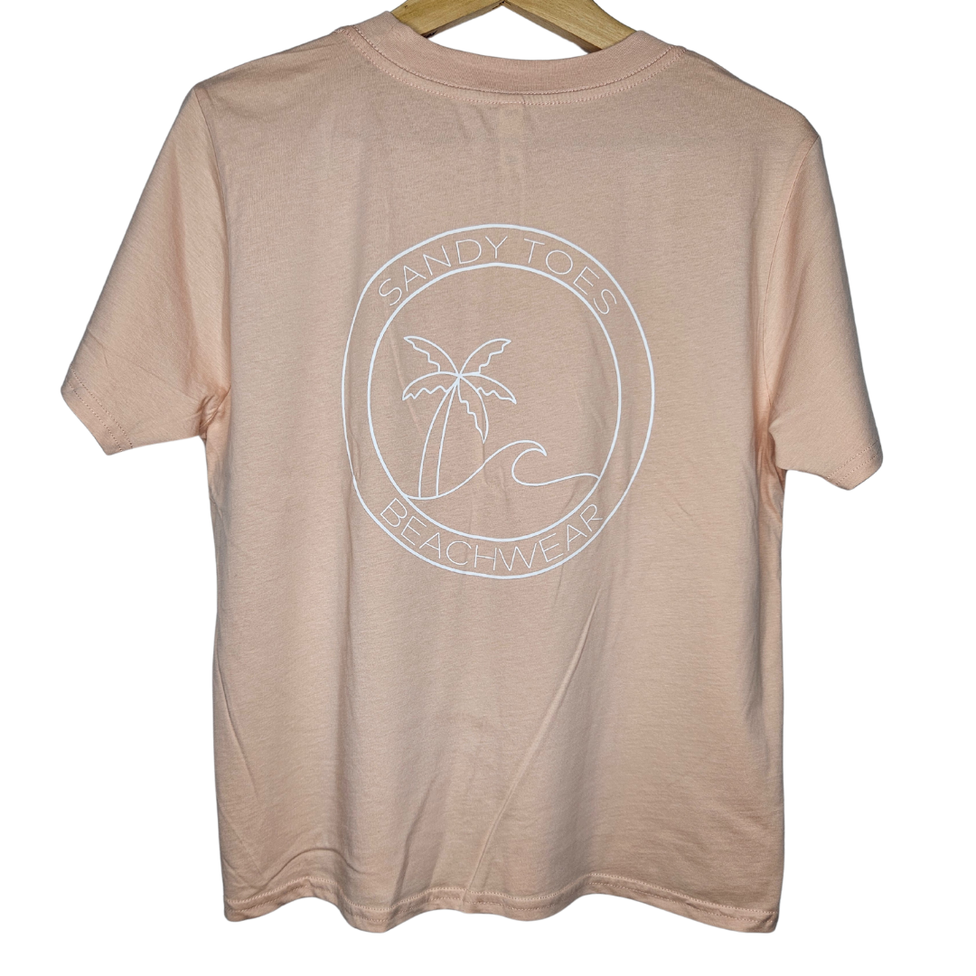 Pale Pink T-Shirt | T-Shirts | Sandy Toes Beachwear