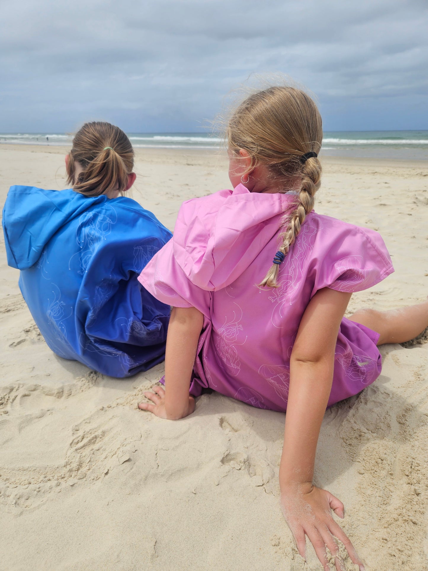 Purple Jellyfish Kids Hooded Towel | Hooded Towel Kids | Sandy Toes Beachwear