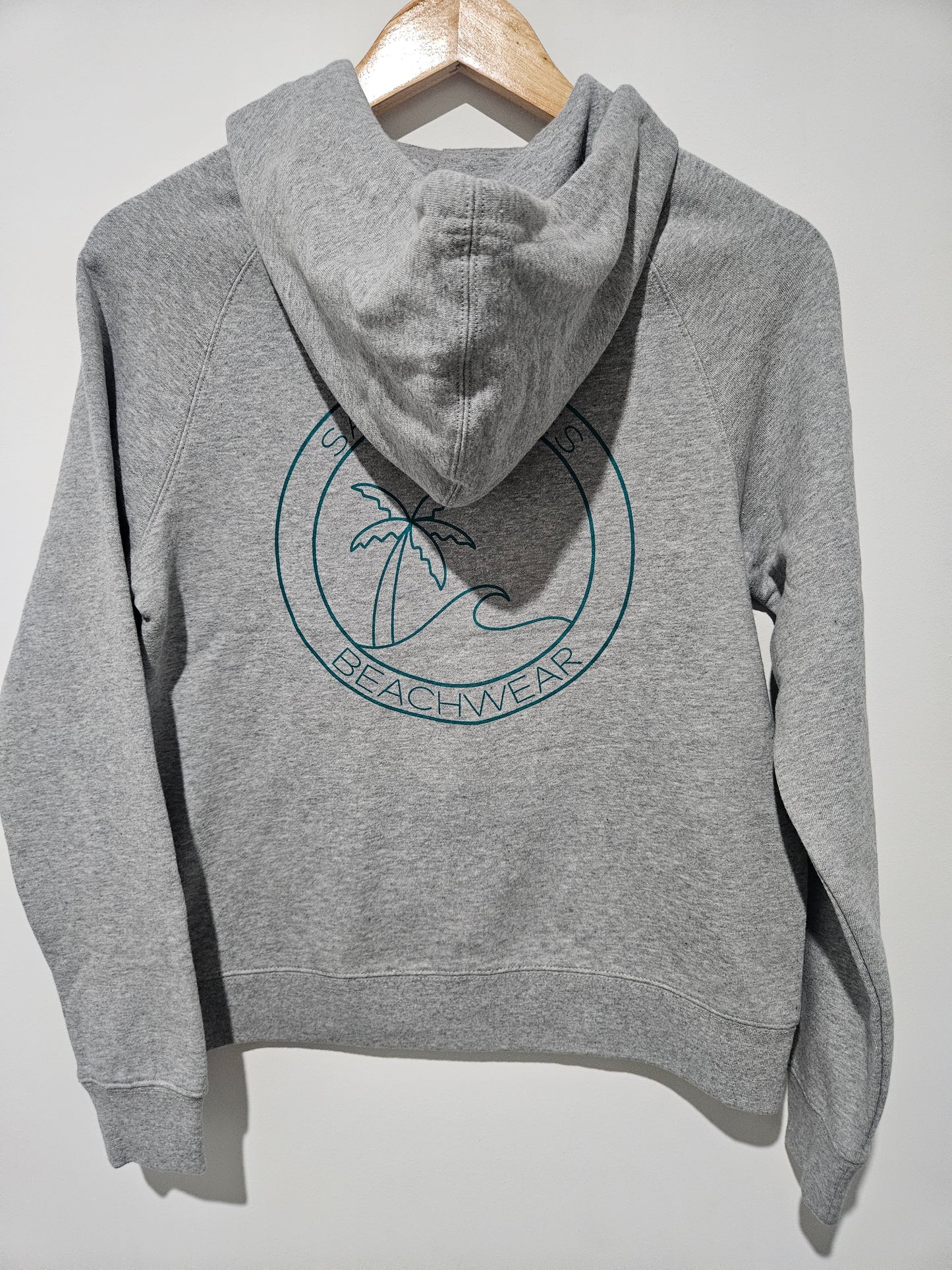 Zip Up Hoodie Grey | Sandy Toes Beachwear