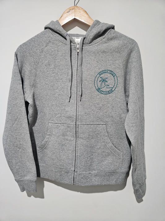 Zip Up Hoodie Grey | Sandy Toes Beachwear