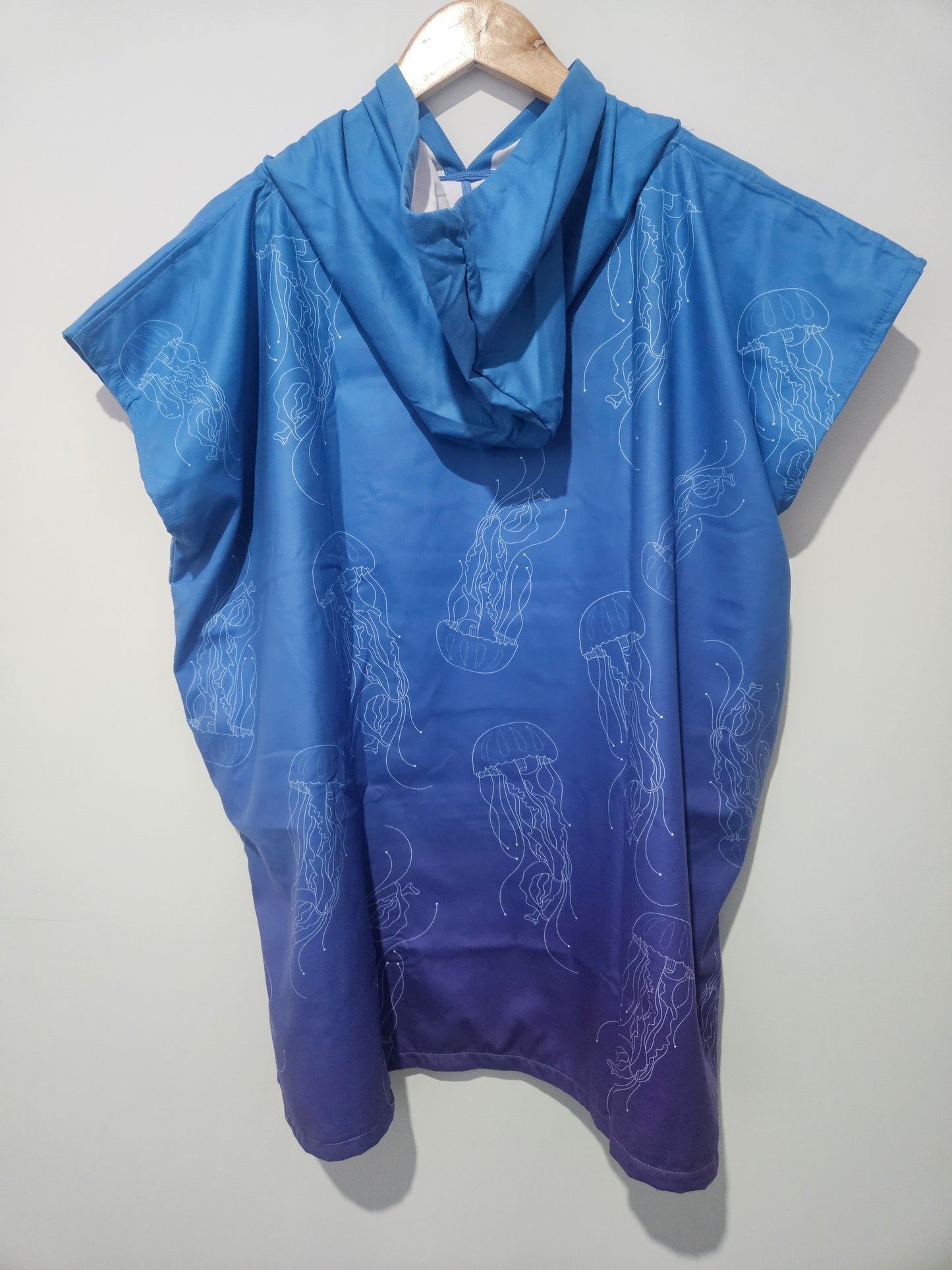 Kids Hooded Towel Blue Jellyfish | Hooded Towel Kids | Sandy Toes Beachwear